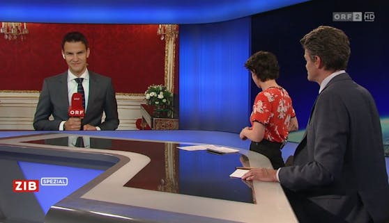 ORF-Reporter Matthias Westhoff berichtete aus der Wiener Hofburg
