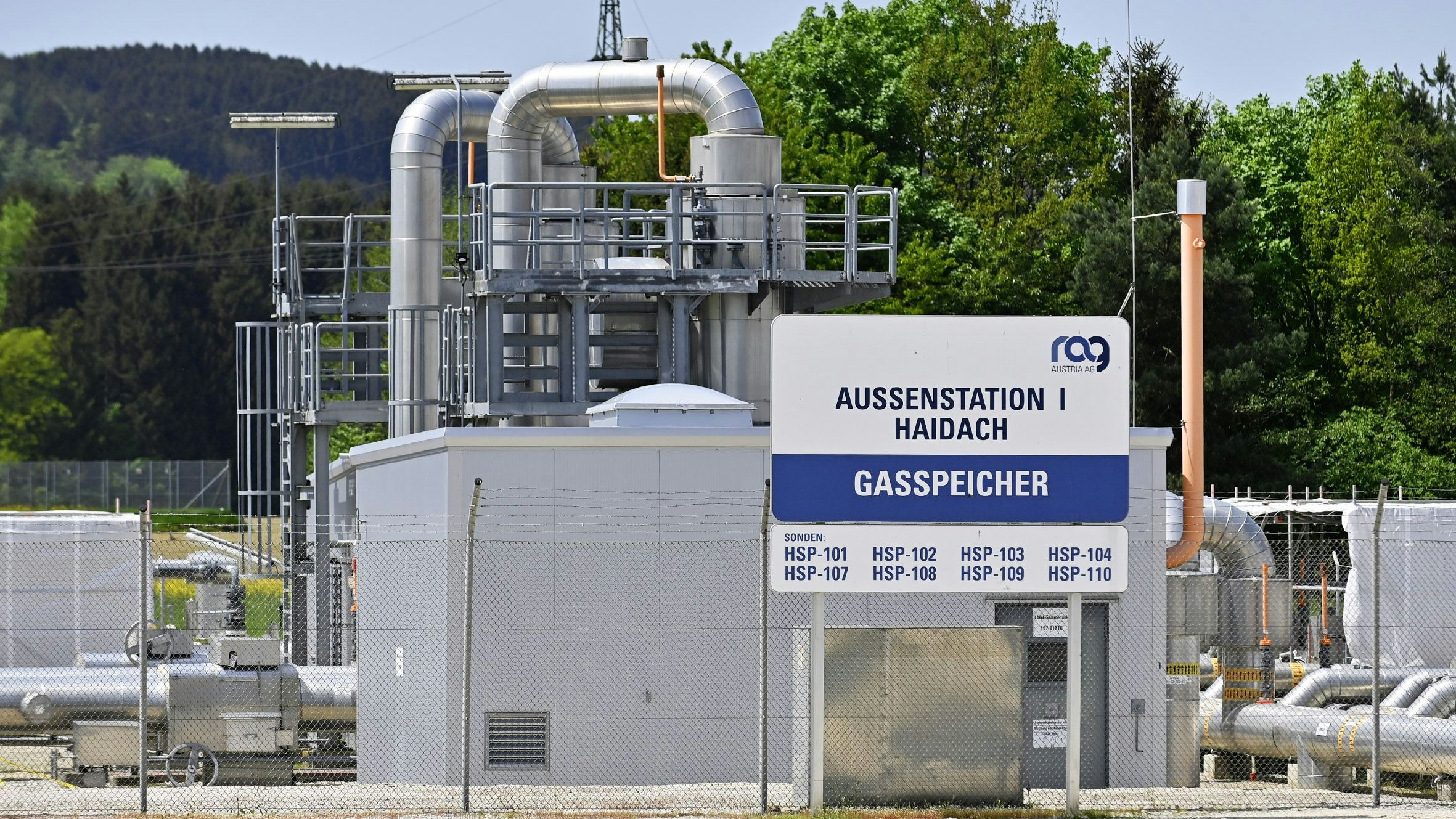 Die Gasspeicherstation Haidach bei Straßwalchen zählt zu den größten Mitteleuropas.