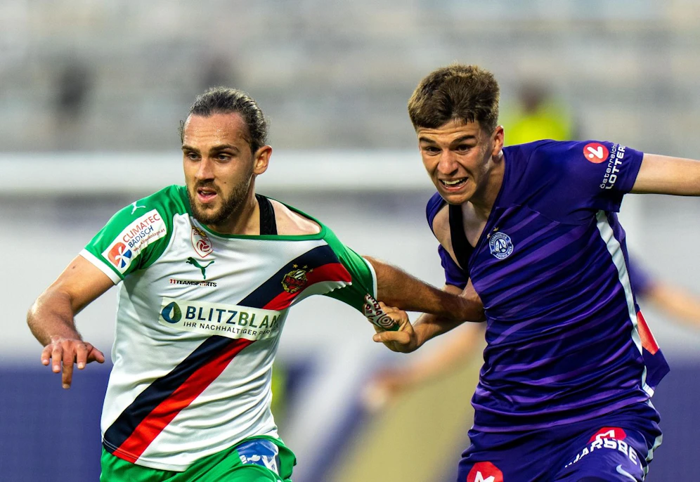 Die Young Violets und Rapid II trennten sich mit einem 3:3-Remis. 