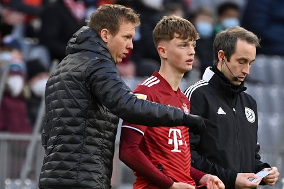 Bayern-Coach Julian Nagelsmann ist mit Talent Paul Wanner alles andere als zufrieden. 