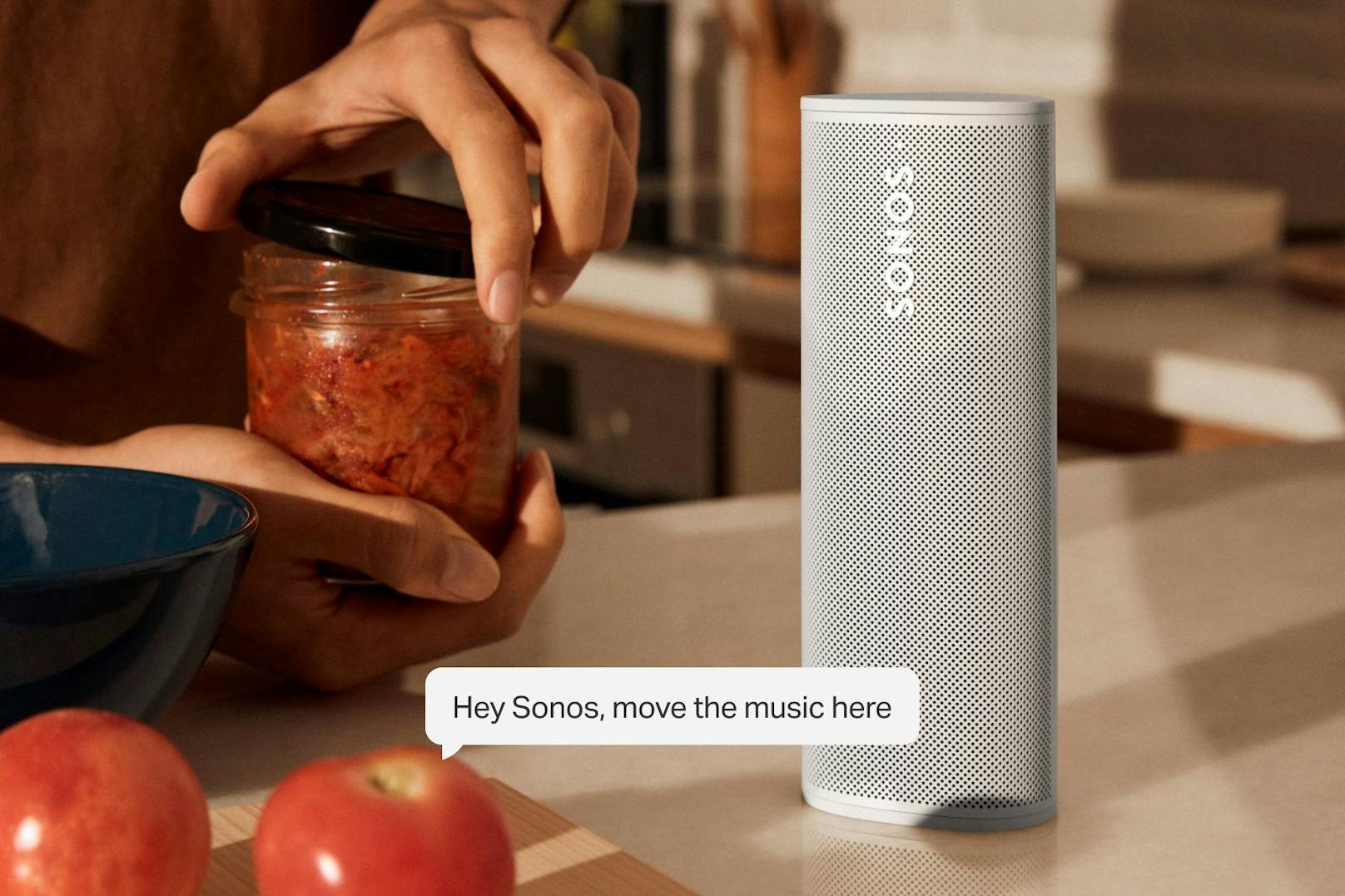 Sonos Voice Control soll mit jedem Sonos-Speaker, der über Sprachsteuerung verfügt, kompatibel sein und verarbeitet Befehle ausschließlich auf dem Gerät, heißt es.