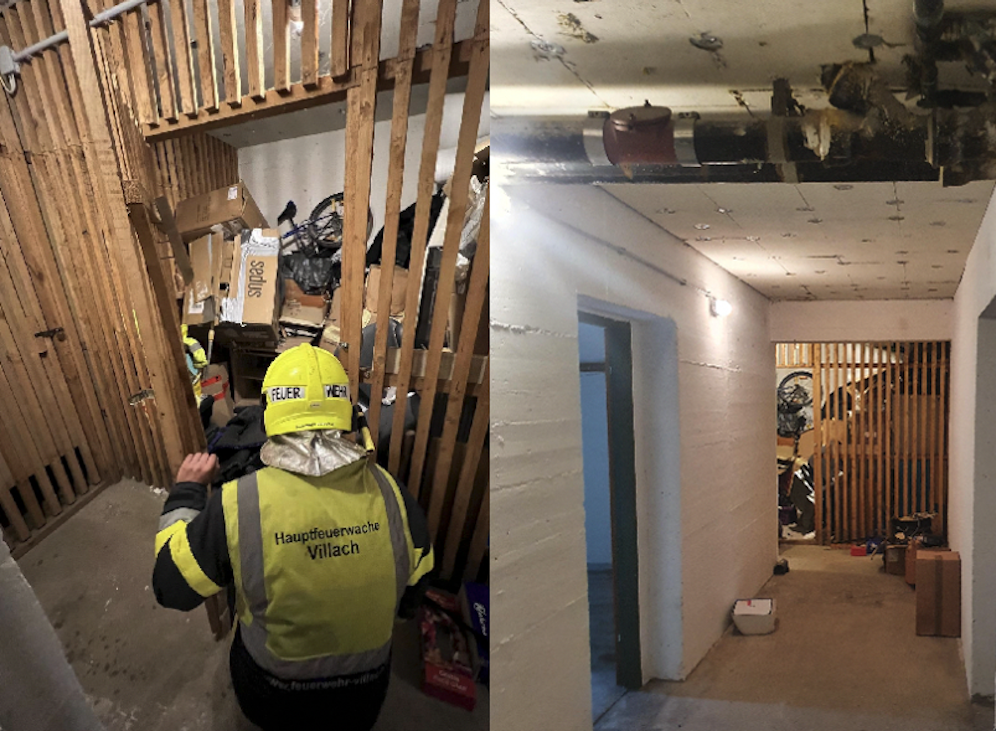 Die Feuerwehr konnte den Mann zum Glück rechtzeitig befreien.