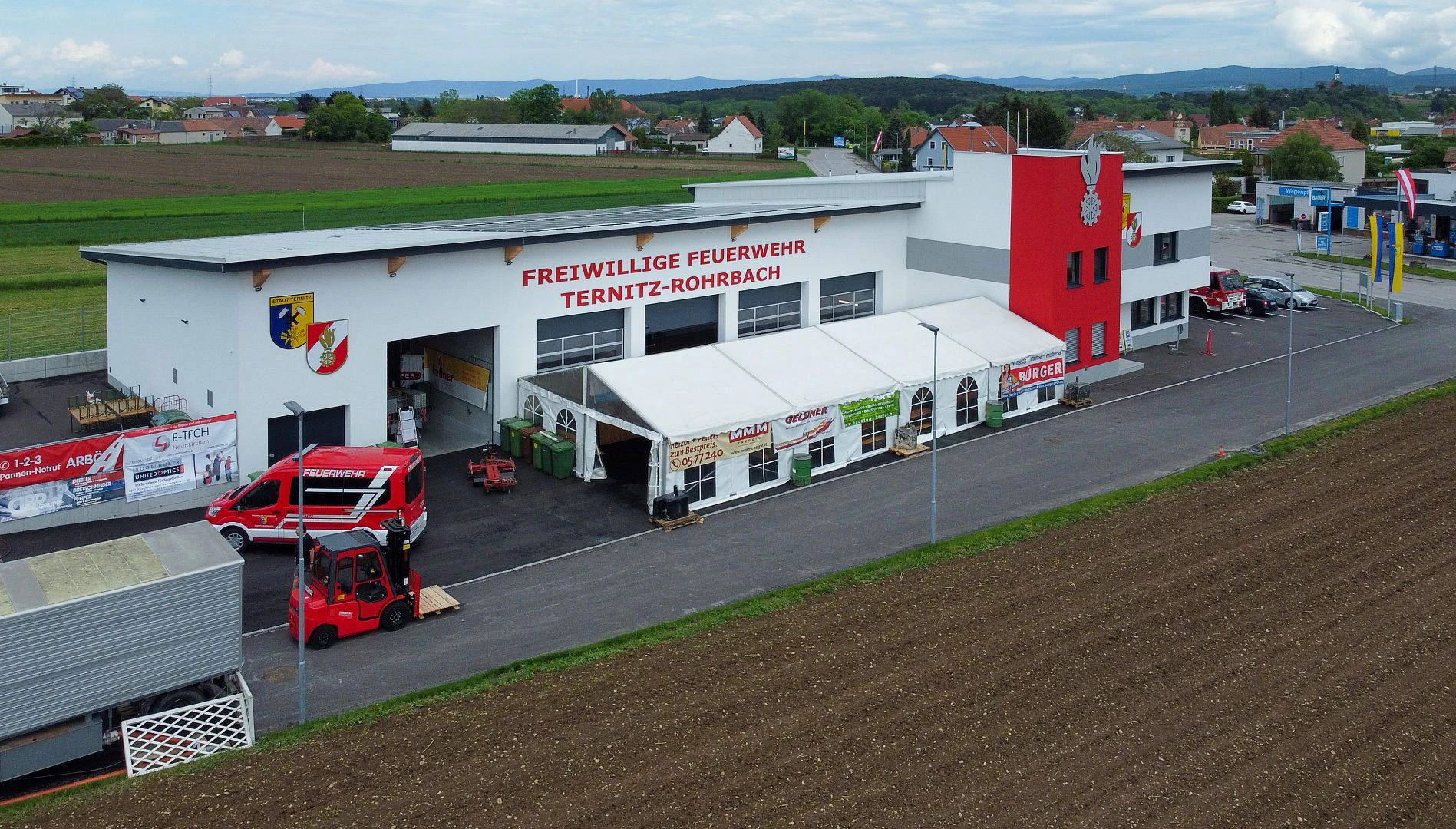 So sieht das neue Feuerwehrhaus aus.
