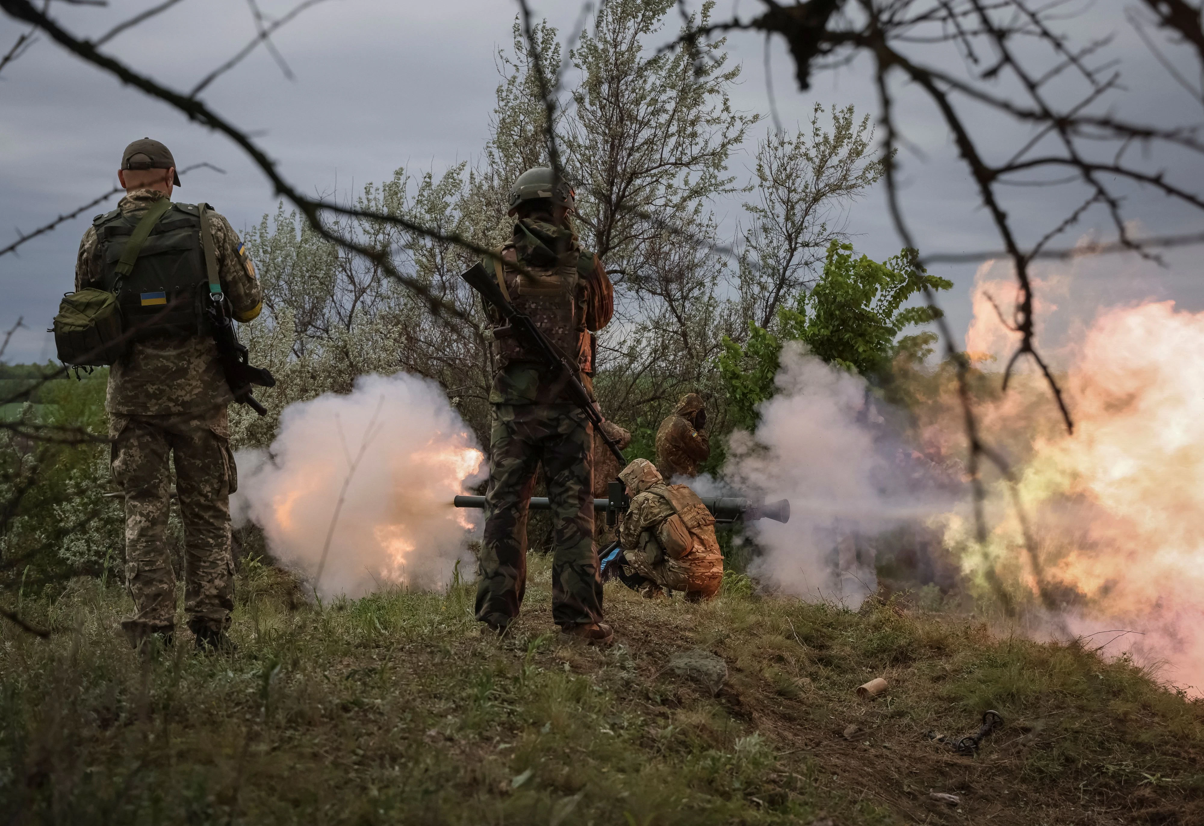 Die Ukraine soll laut russischen Angaben ein russisches Dorf beschossen haben.