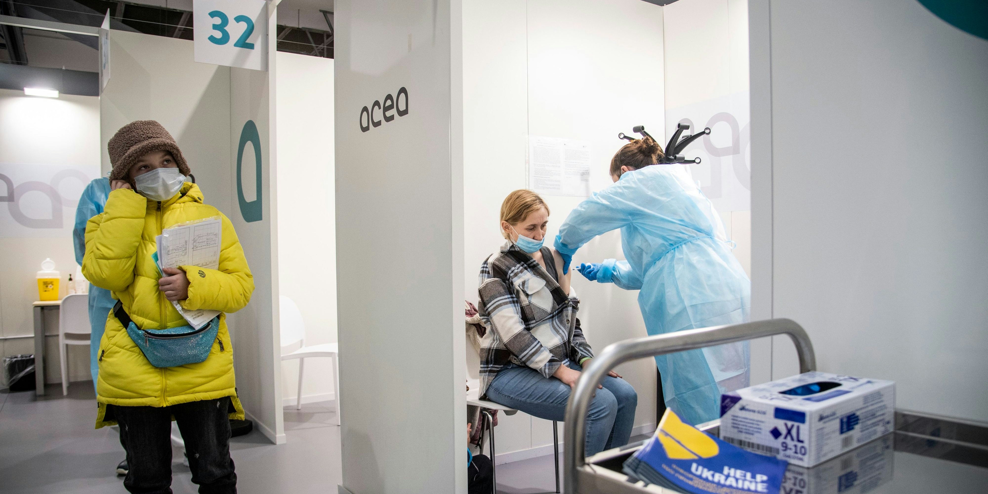 Blick in eine Corona-Impfstation in Rom (Archivfoto)