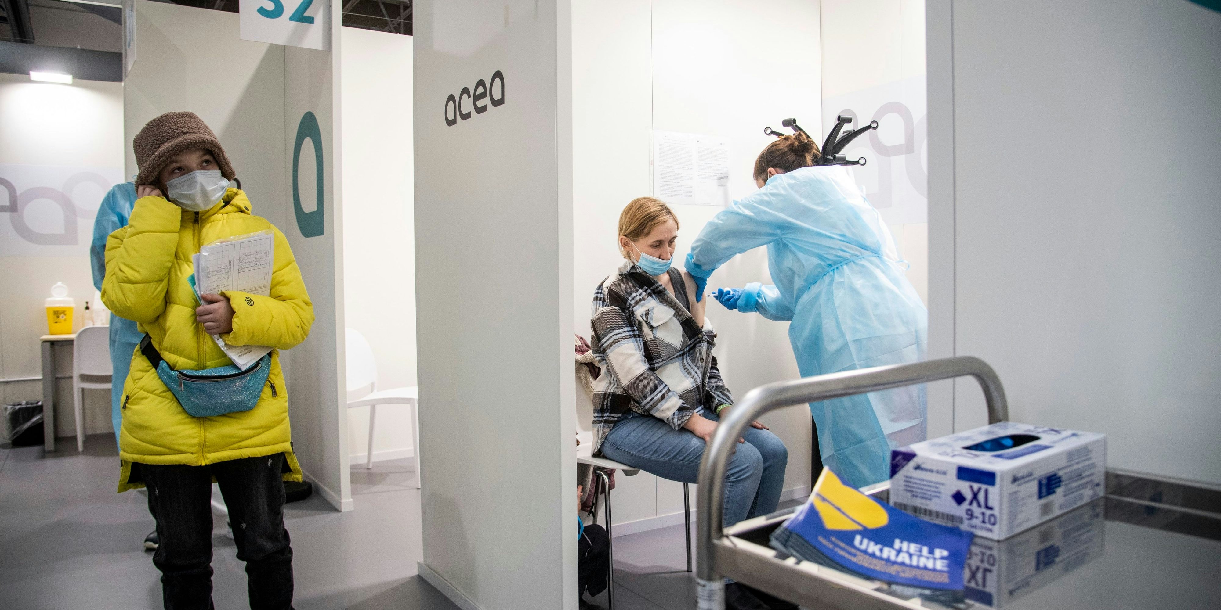 Blick in eine Corona-Impfstation in Rom (Archivfoto)