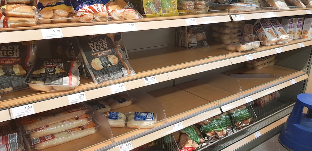 Hamsterkauf beim Brot - hier ein Archivfoto aus 2020.