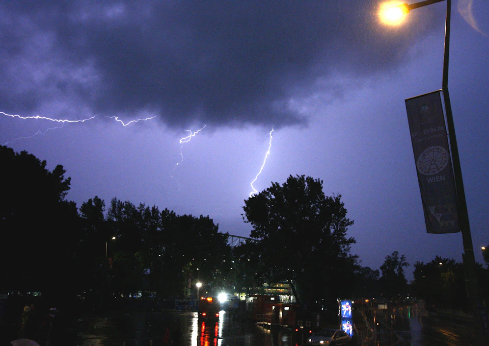 Am Dienstag droht Wien ein Blitzgewitter sondergleichen.