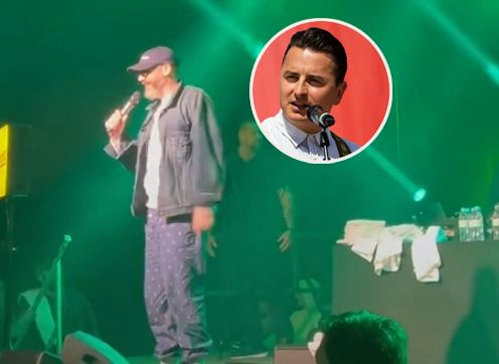 Rapper Sido singt in Amstetten plötzlich Gabalier-Song