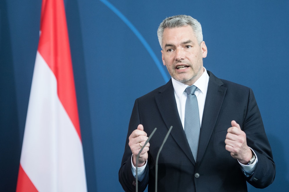 Bundeskanzler Karl Nehammer bleibt bei seiner Linie.&nbsp;