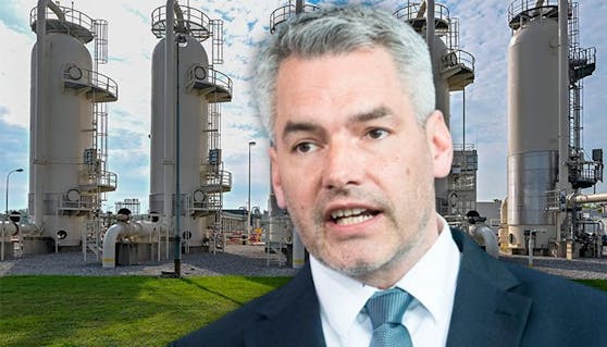 Bundeskanzler Karl Nehammer stellt die Novelle des Energielenkungsgesetzes vor.