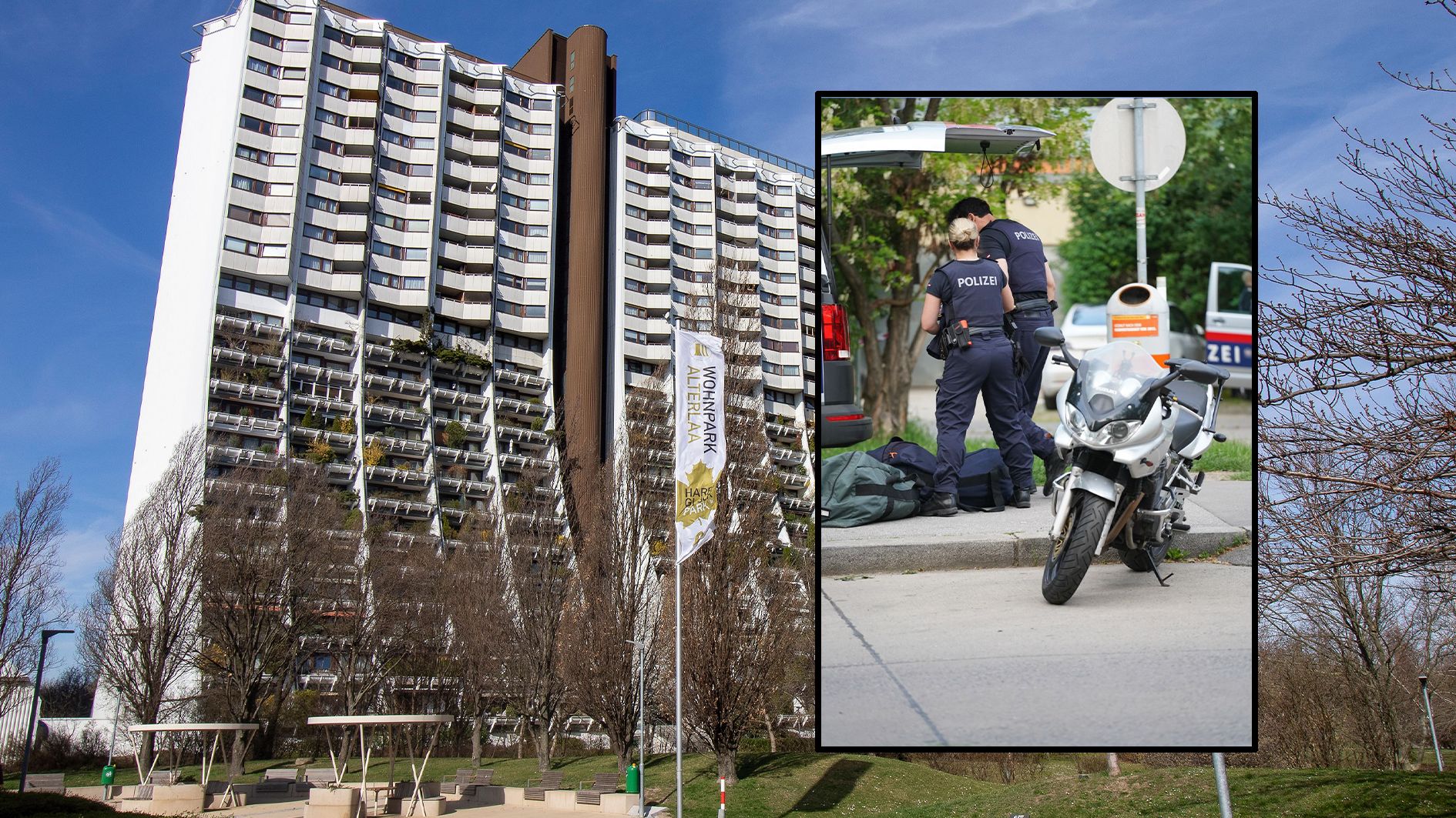 Alterlaa trafen am Montag linke Aktivisten auf Identitäre, die Polizei war im Einsatz.