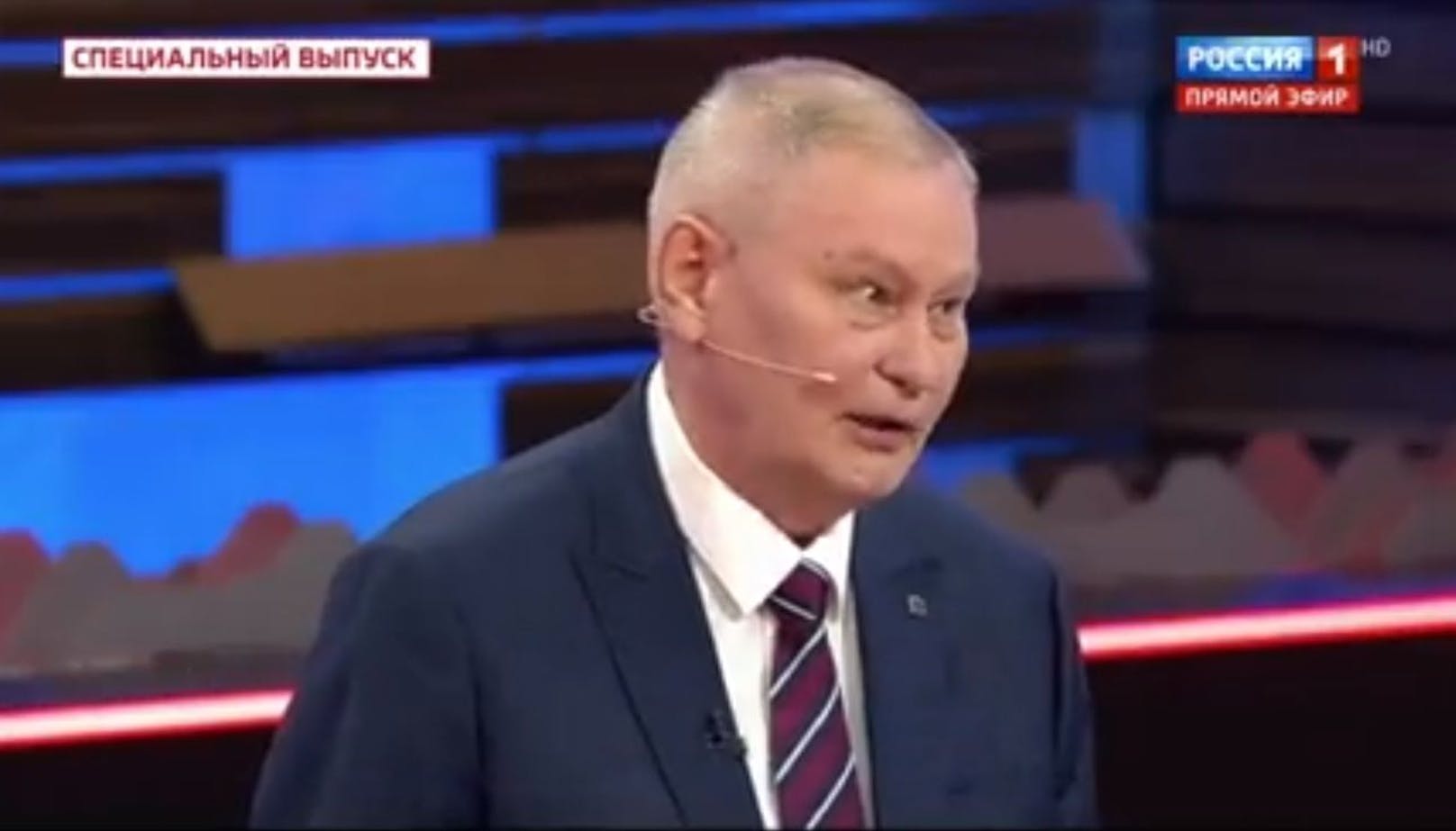 Michail Chodarenok (68) ist ehemaliger Oberst der sowjetischen Armee. In einer Sendung im russischen Staatsfernsehen wies er Meldungen, wonach die ukrainischen Truppen an tiefer Moral litten, entschieden zurück.