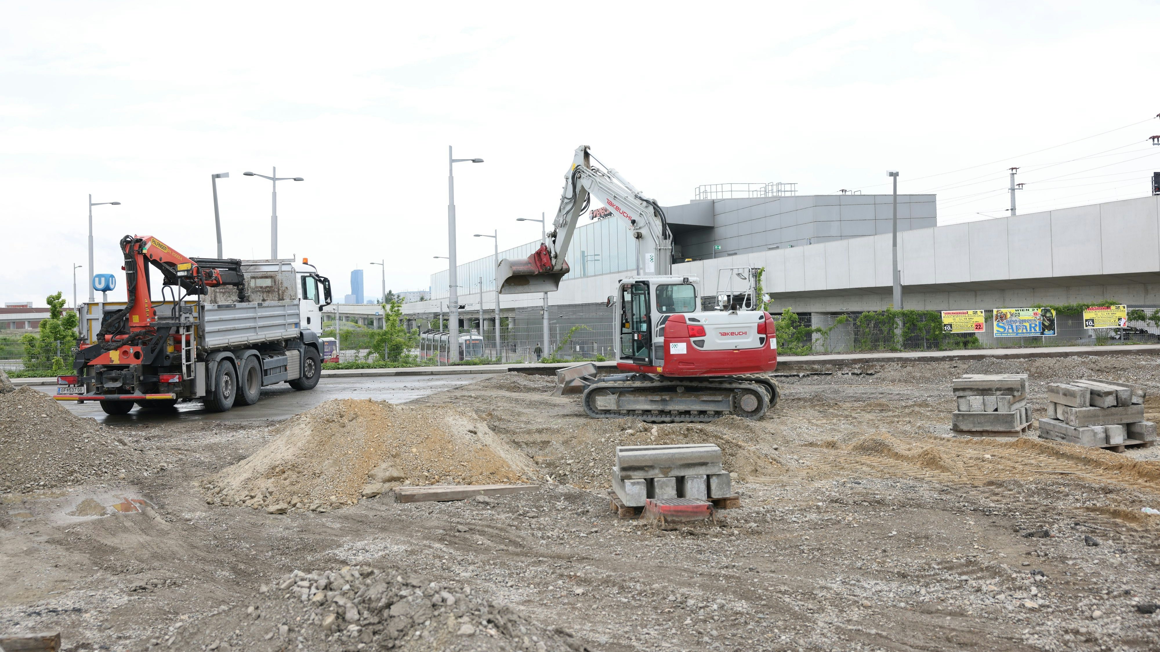 Bauarbeiten in U-Bahn-Nähe