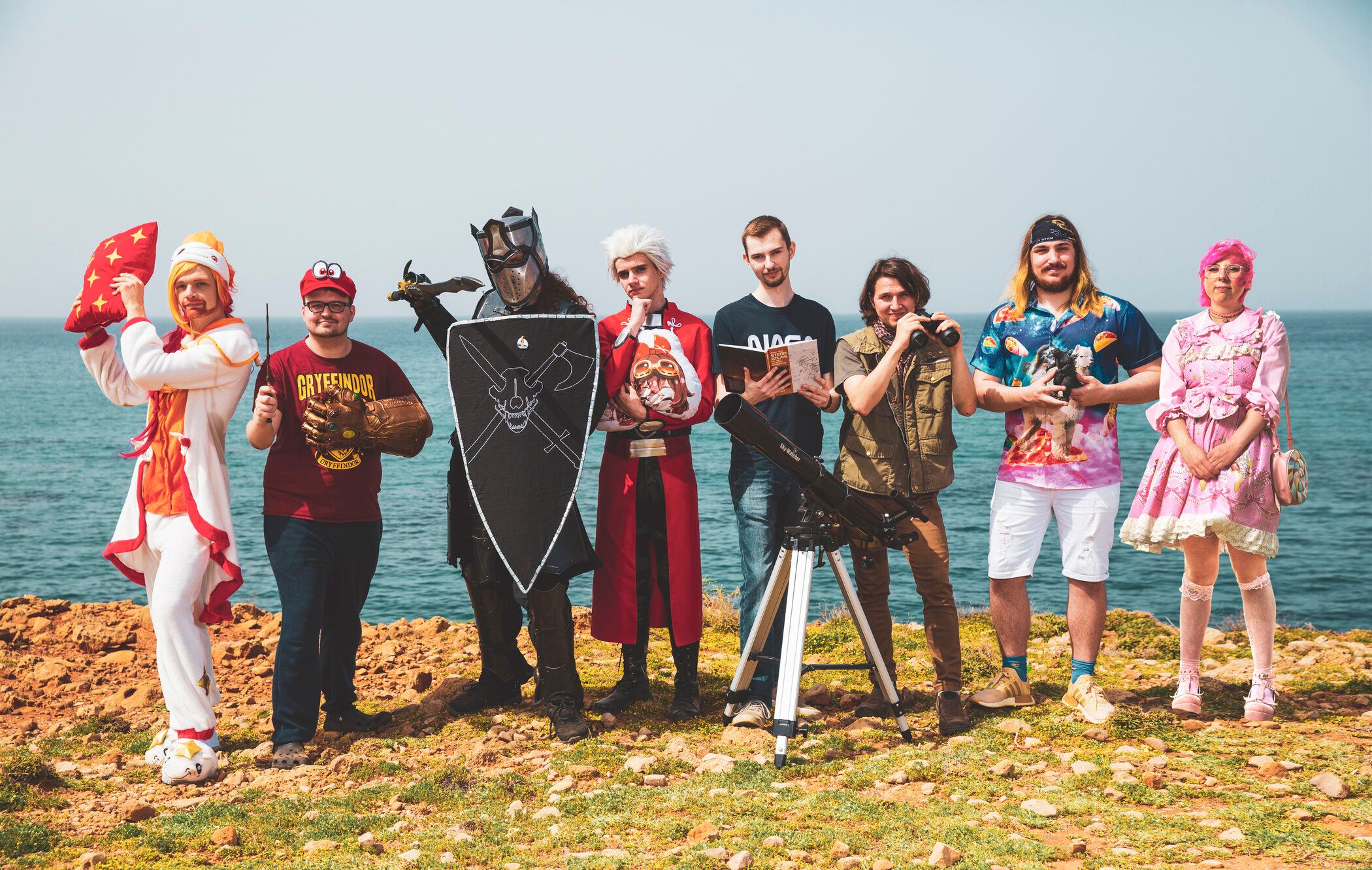 Die diesjährigen Nerds Marco, Dominik, Samuel, Mike, Florian, Stefan, David und Alex