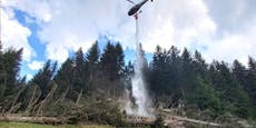 Eingeschlagener Blitz sorgt für Waldbrand in Tirol
