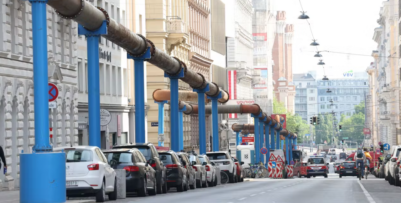 Heute.at - Wasser-Pipeline verläuft nun überirdisch in Wien