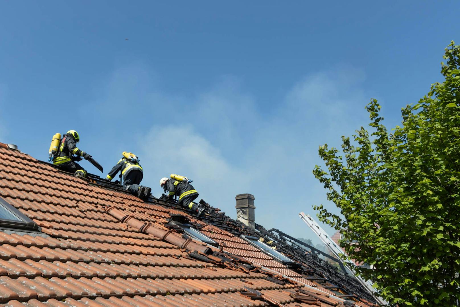 Höchste Alarmstufe bei Wohnhausbrand im Bezirk Hollabrunn