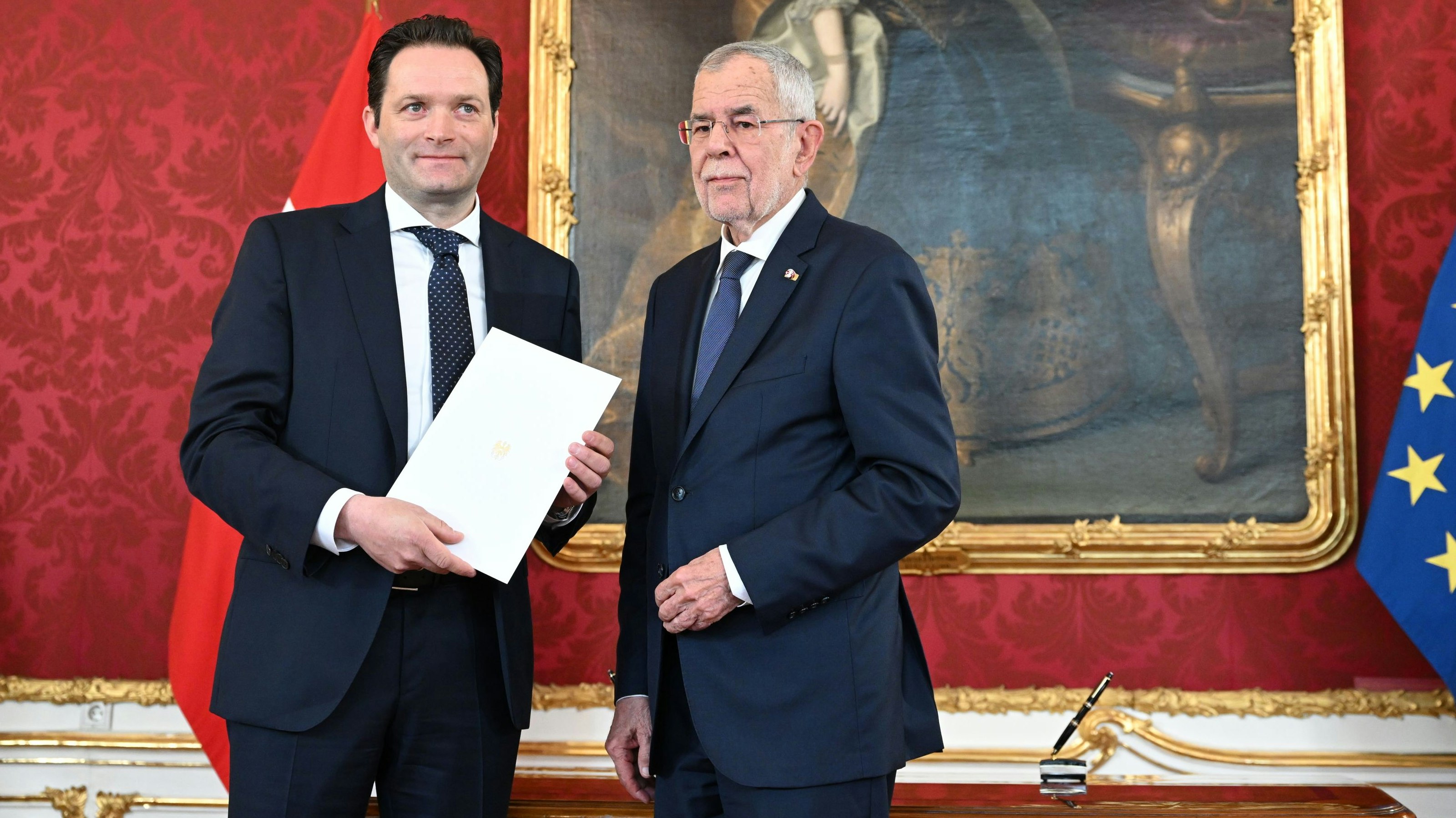 Neo-Minister Norbert Totschnig wurde wegen einer Corona-Erkrankung verspätet angelobt.