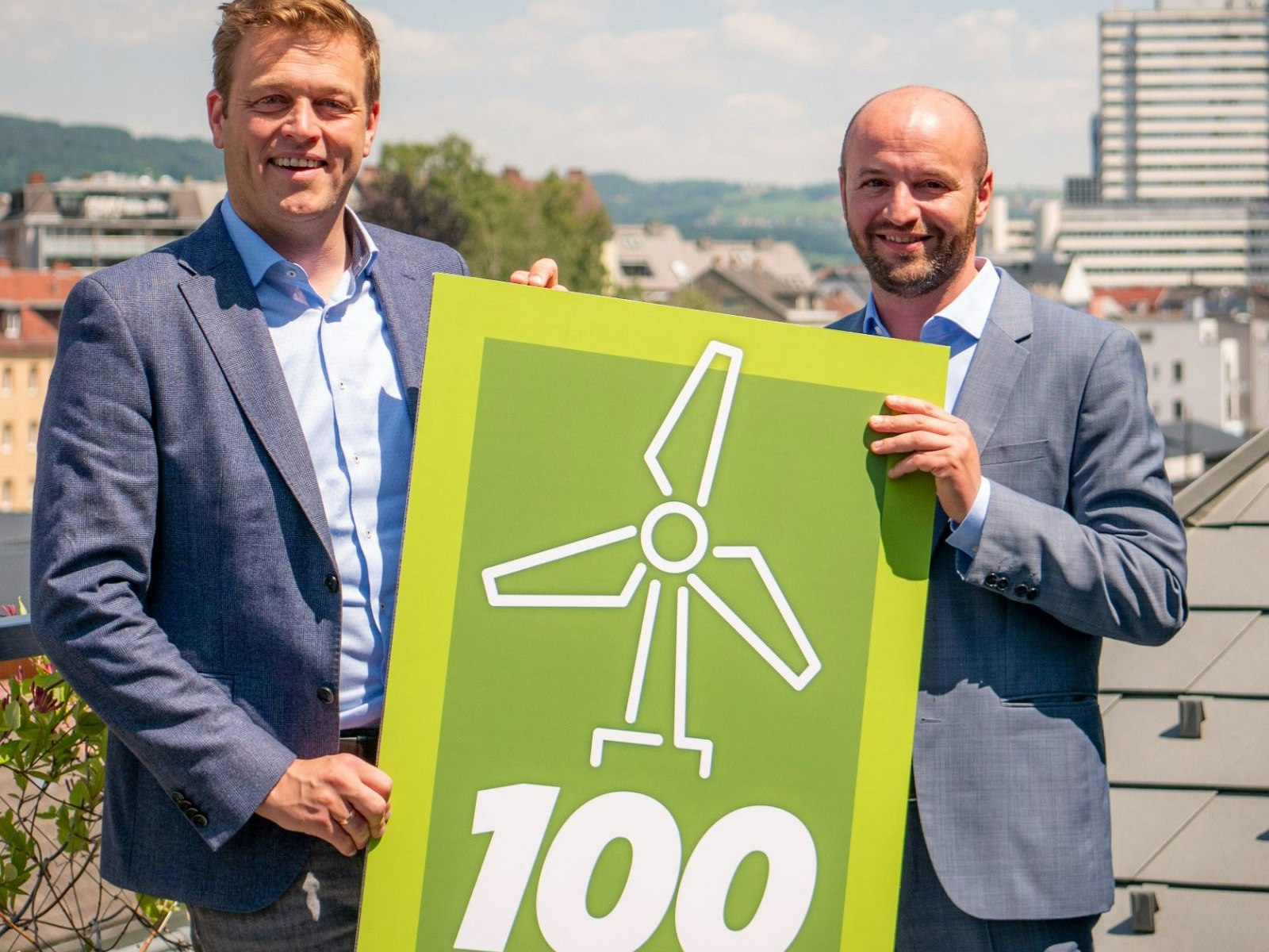 Landesrat Stefan Kaineder und der Abgeordnete Severin Mayr