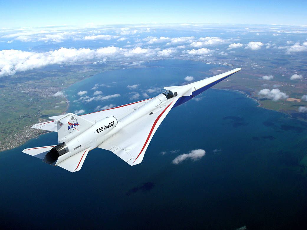 Die X-59 QueSST der NASA, ein experimentelles, pilotengesteuertes Flugzeug, das schneller als der Schall fliegen soll, ohne den lästigen - wenn nicht gar alarmierenden - Schallknall früherer Überschallflugzeuge zu erzeugen, nimmt Gestalt an.