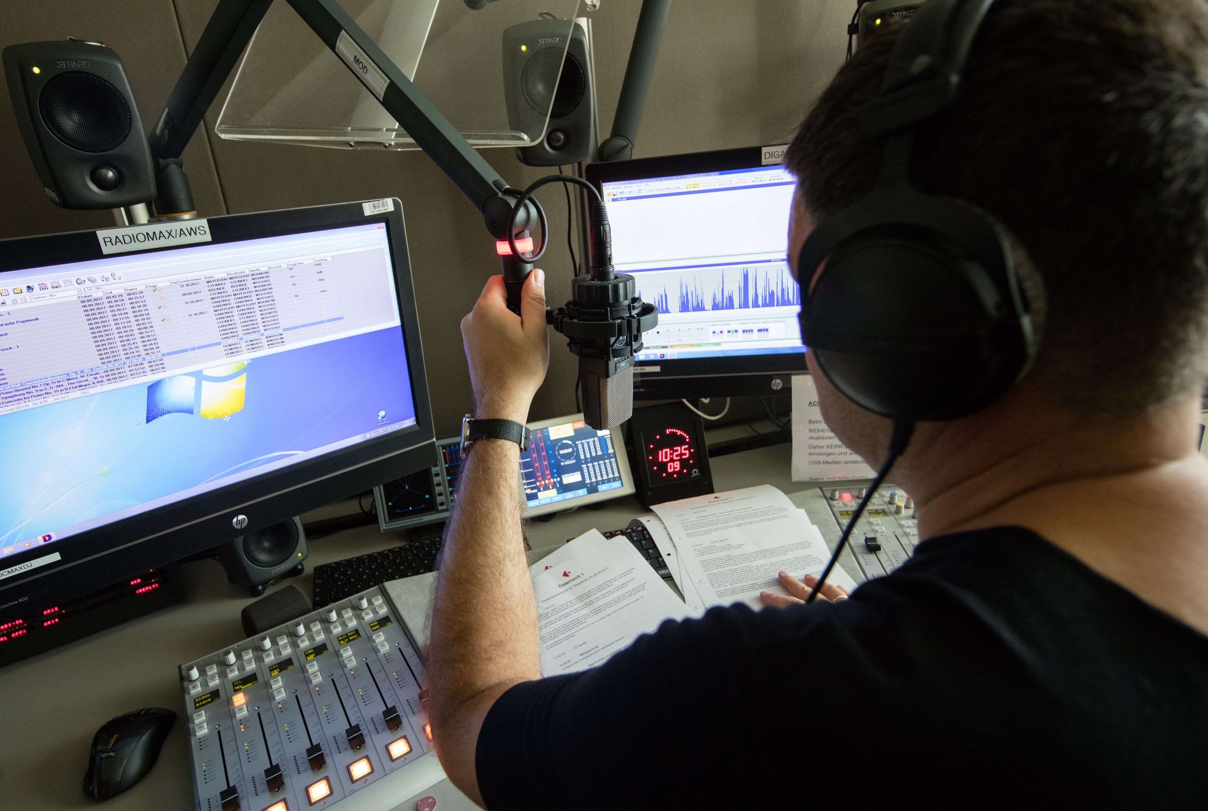 Blick in ein Tonstudio im Radiokulturhaus in Wien. (Symbolbild)