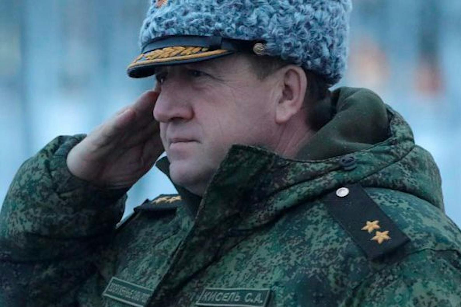 Sergei Kisel kommandierte seit 2018 die 1. Gardepanzerarmee, ab 2020 im Rang eines Generalleutnants.