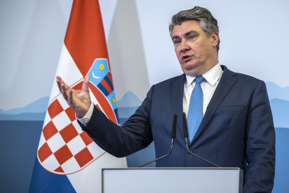 Der kroatische Präsident, Zoran Milanovic, sieht die Nato-Beitritte Schwedens und Finnlands kritisch.