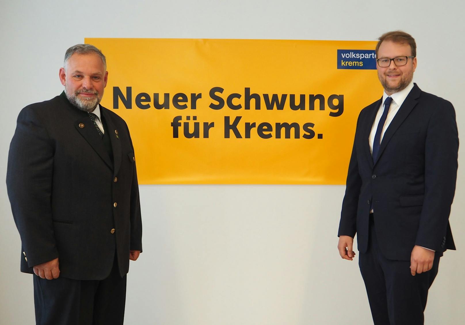  Stadtparteiobmann Martin Sedelmaier und VP-Krems Spitzenkandidat