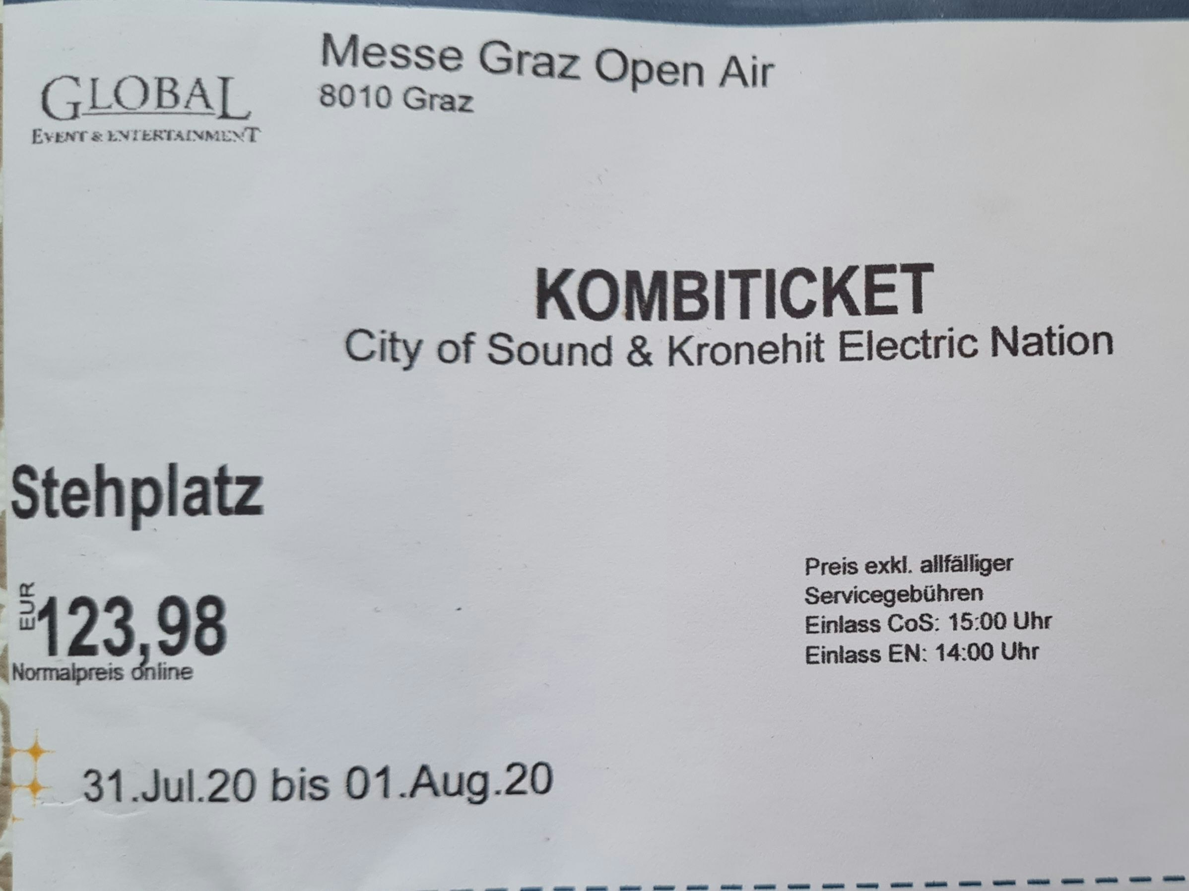 Das Kombiticket verliert seine Gültigkeit.