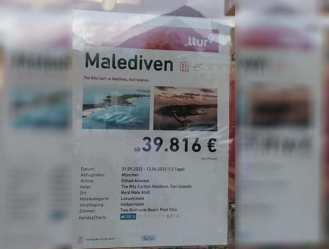 Ein Reiseangebot in Vorarlberg sorgte&nbsp; am Samstag für Aufsehen.