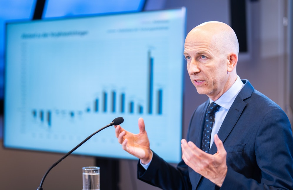 Arbeits- und Wirtschaftsminister Martin Kocher (ÖVP) am Dienstag, 17. Mai 2022.