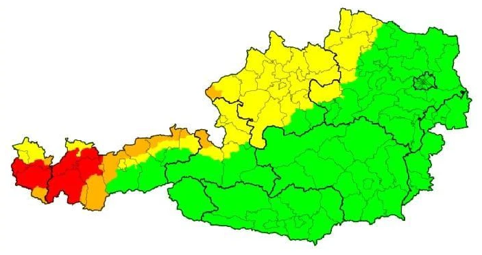 Unwetterwarnungen im Westen Freitagnacht, 20. Mai 2022