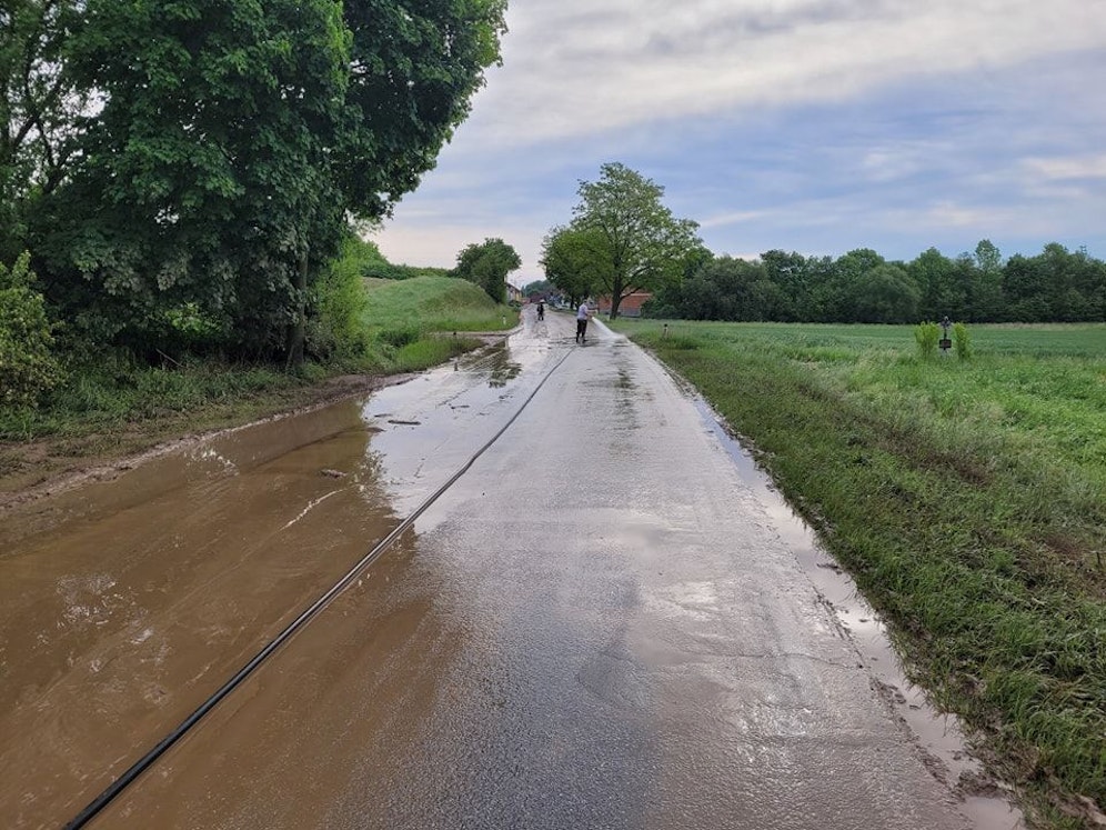 Die Feuerwehr Velm-Götzendorf war am Samstag nach dem nächtlichen Unwetter im Einsatz.