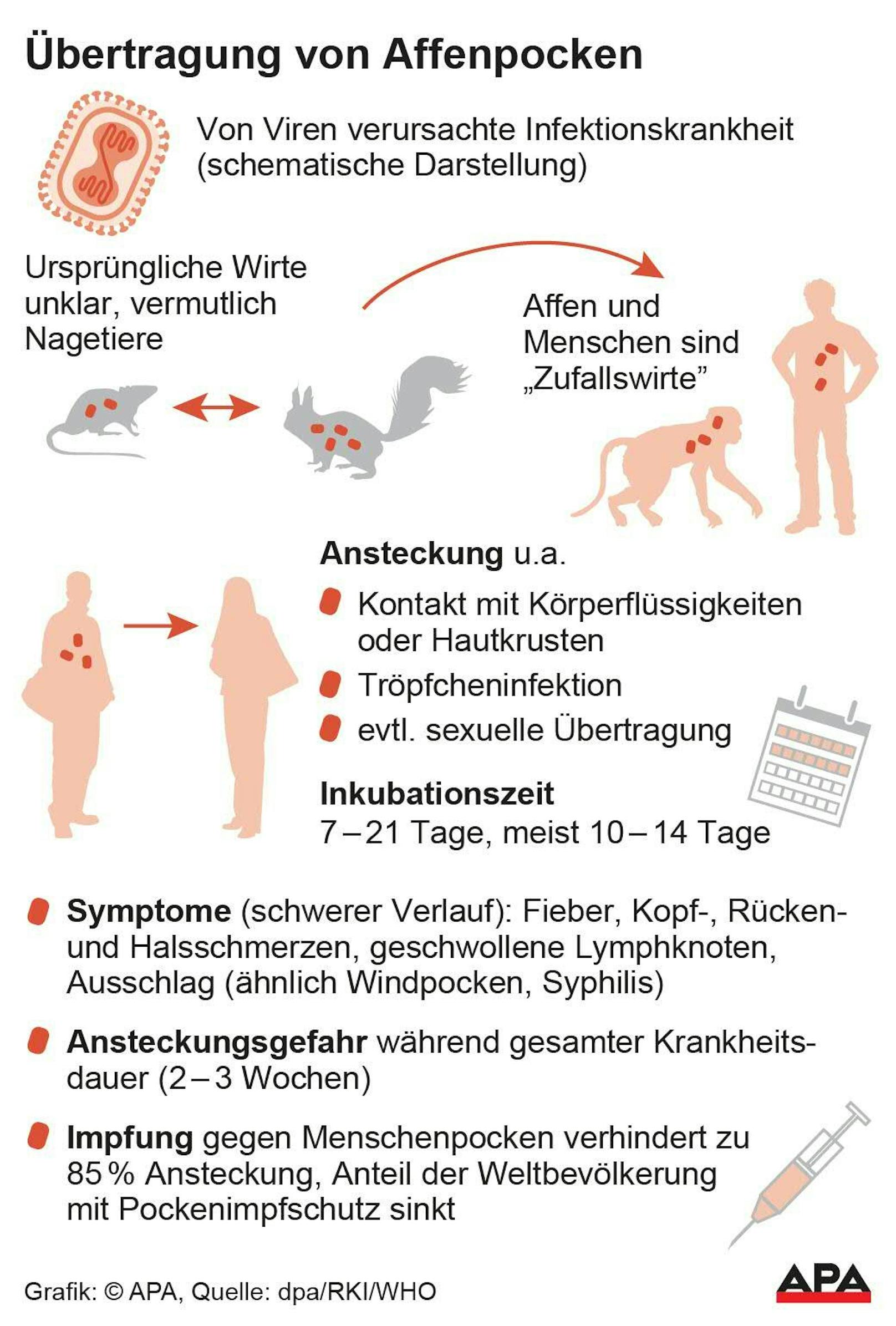 Affenpockenvirus: So werden sie übertragen und das sind ihre Symptome.&nbsp;
