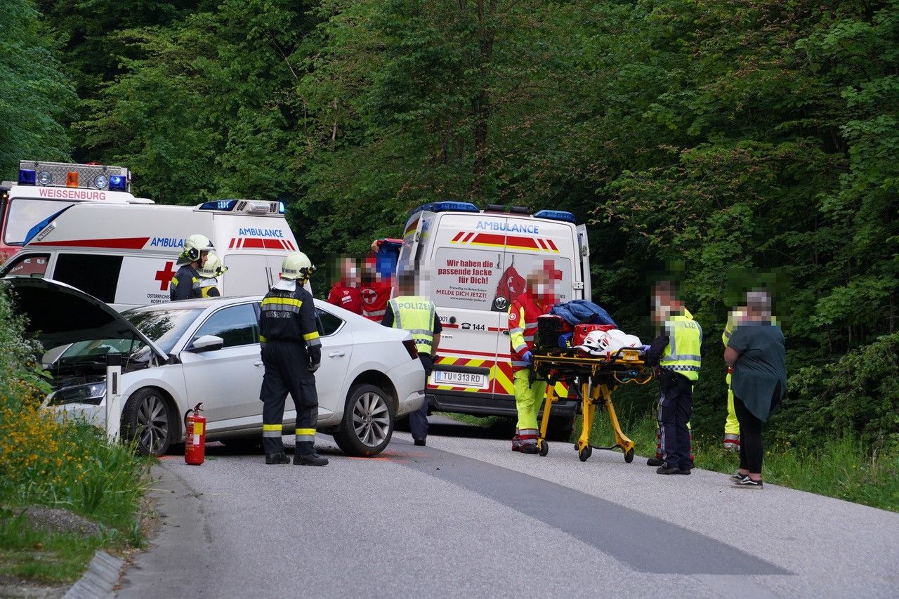 Bilder vom schweren Unfall in Frankenfels.