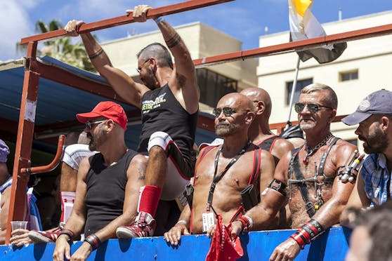 Teilnehmer der "Maspalomas Pride" in Gran Canaria. Archivbild, 2014.