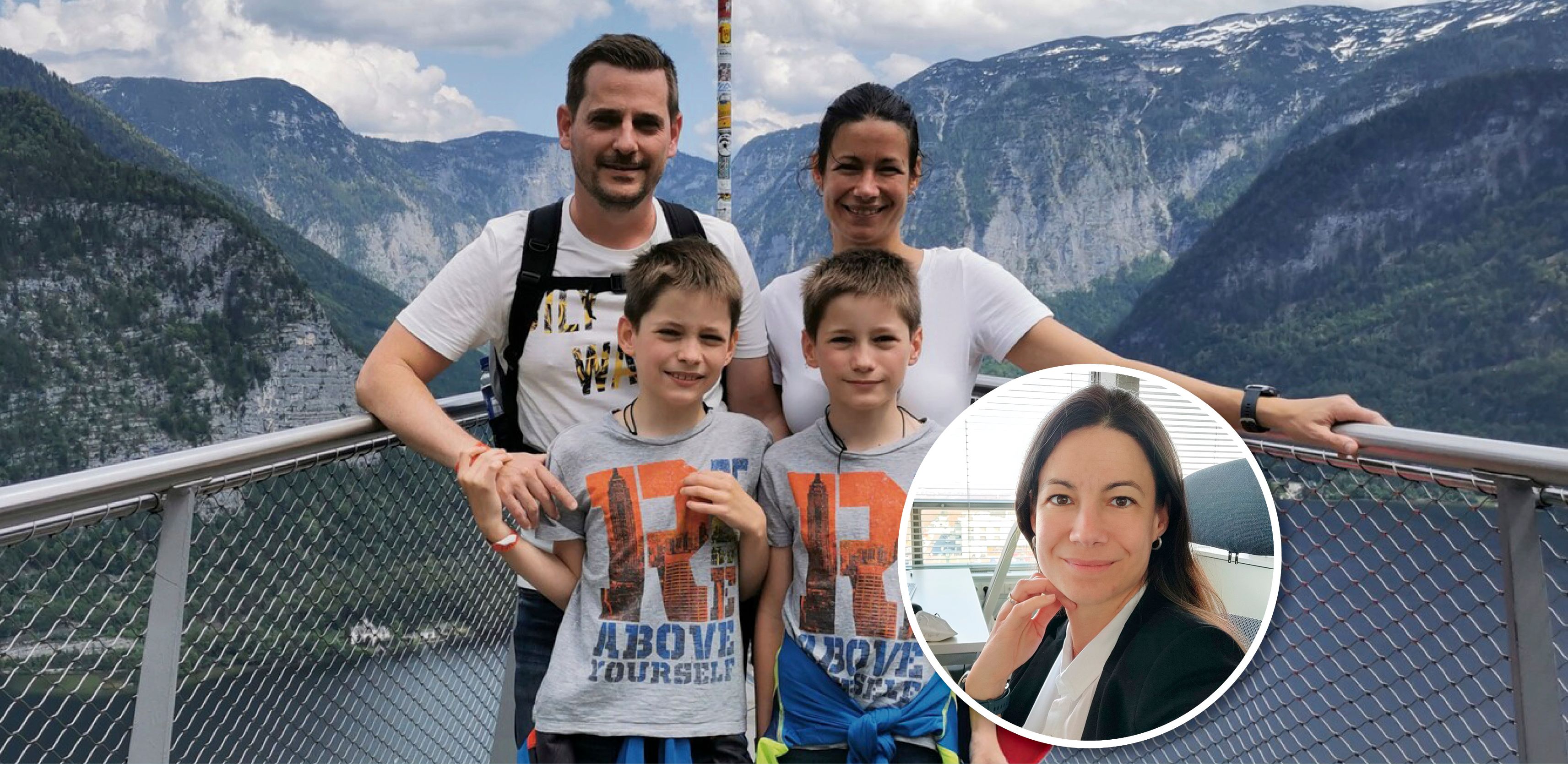 Führungskraft als Teilzeitkraft: Elke P. mit ihrer Familie