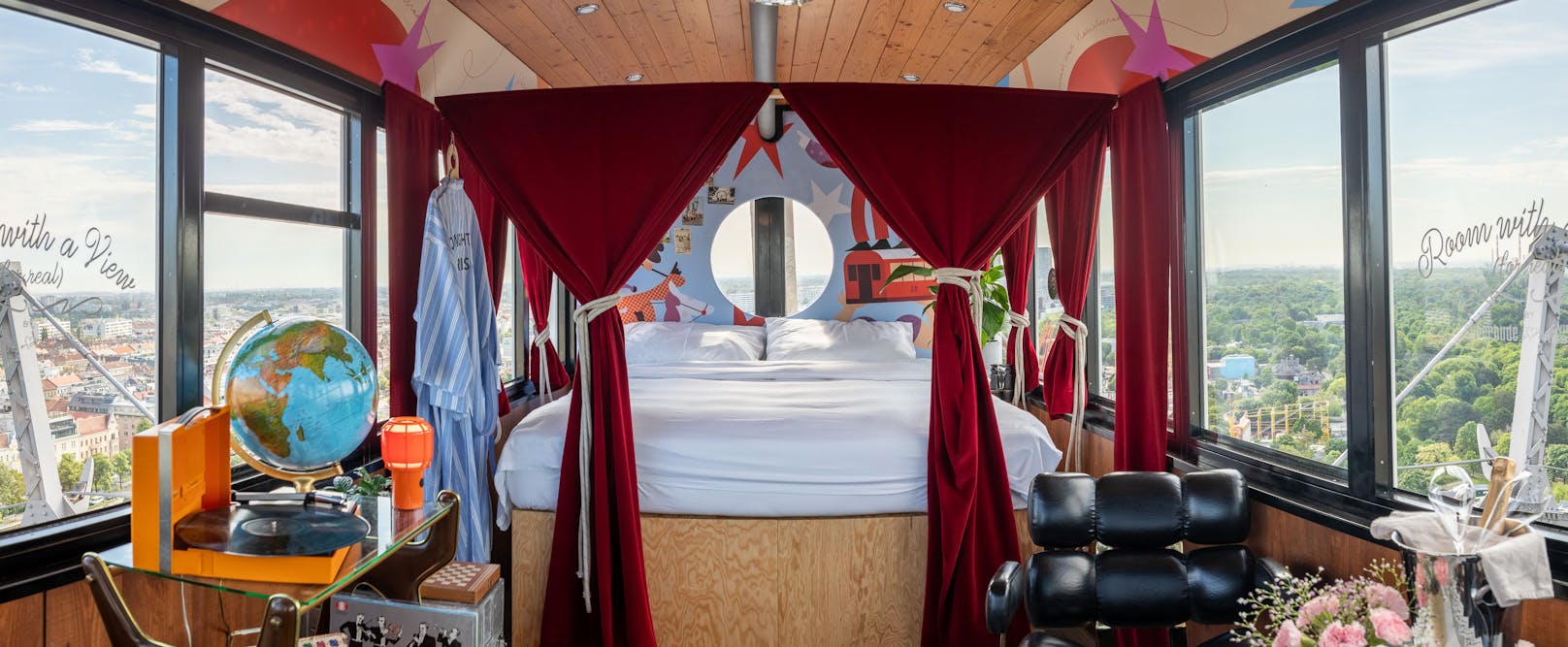 Erstes schwebendes Hotelzimmer im Wiener Riesenrad