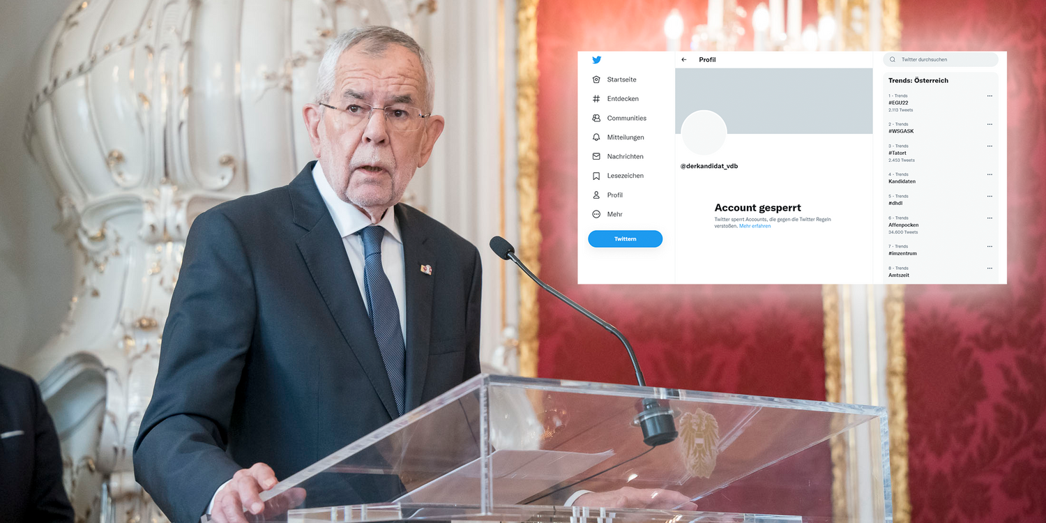 Der Wahlkampf-Account des Präsidenten wurde gesperrt.