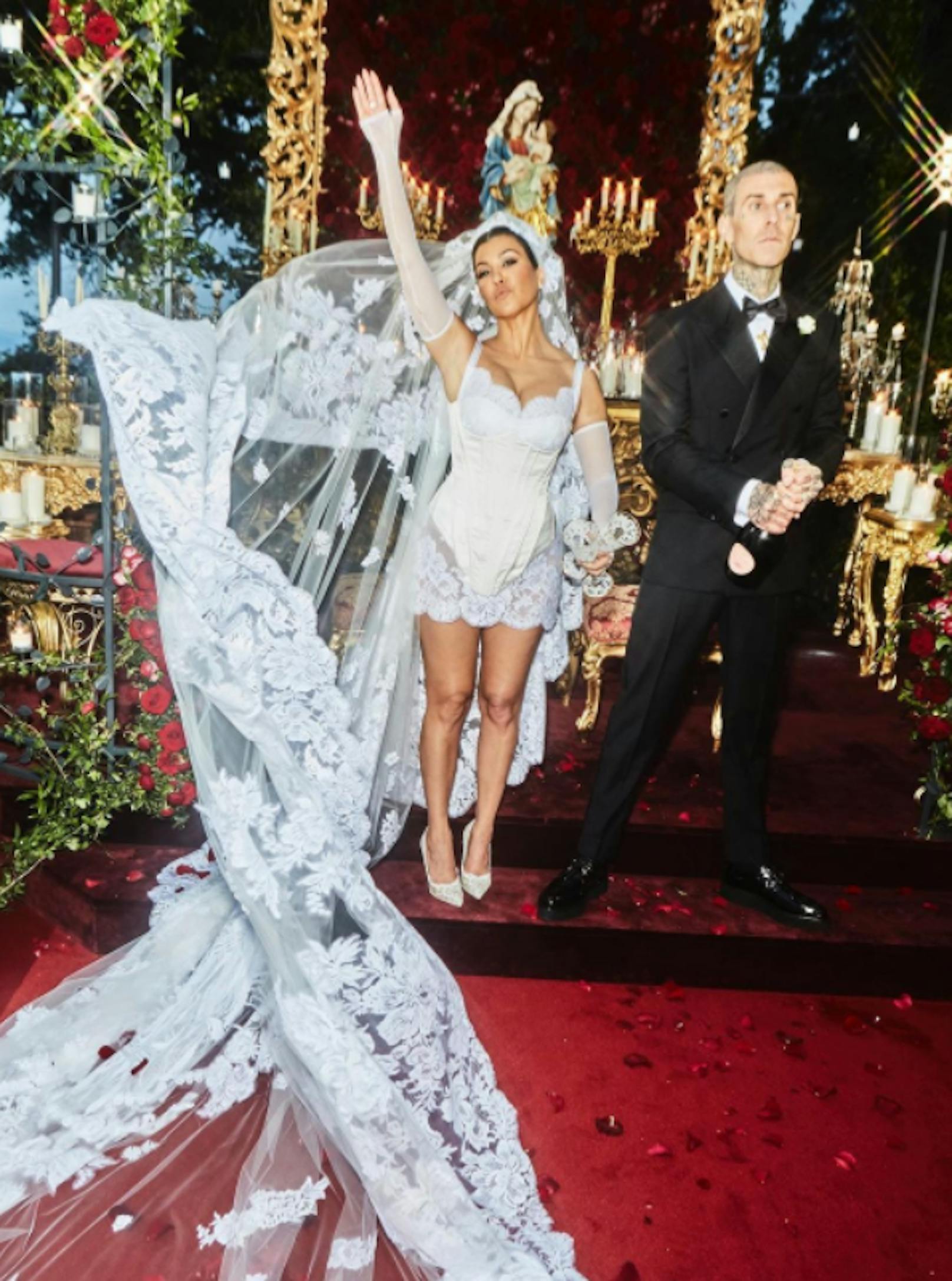 Kourtney Kardashian und Travis Barker haben in Italien geheiratet.&nbsp;