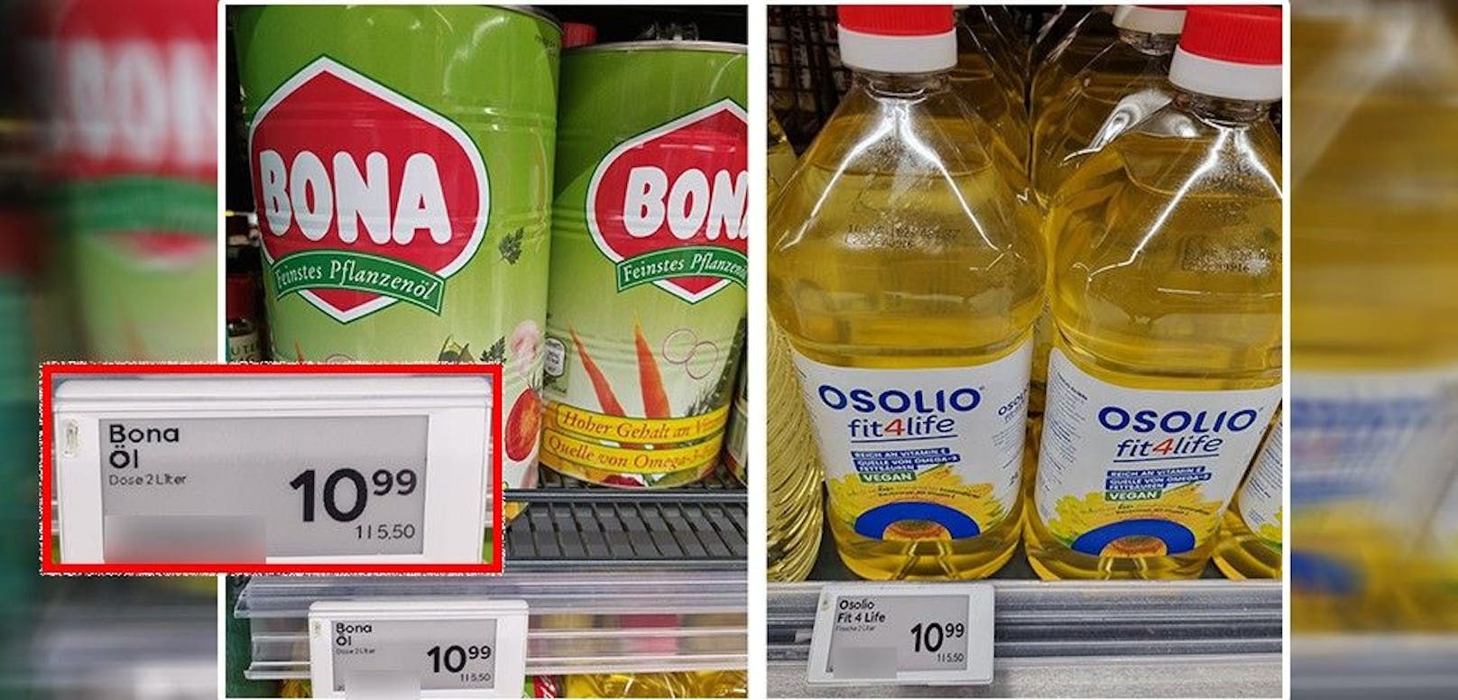 2 Liter öl für 11 Euro