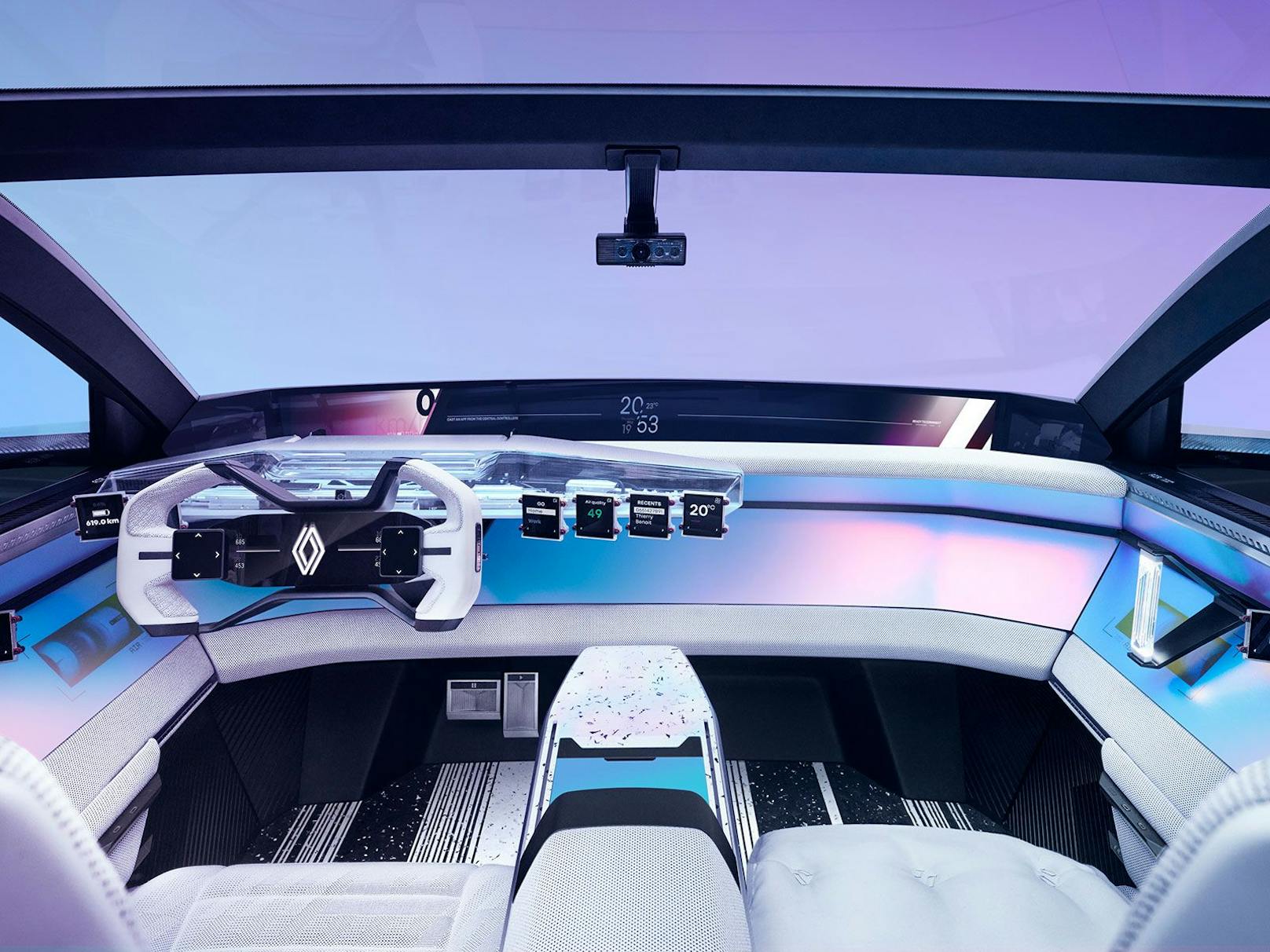 Futuristisches Cockpit im ﻿Renault Vision Scenic