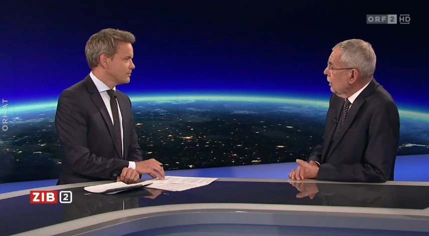 Bundespräsident Alexander Van der Bellen war am Montagabend (23.05.2022) zu Gast in der ORF-"ZIB2".