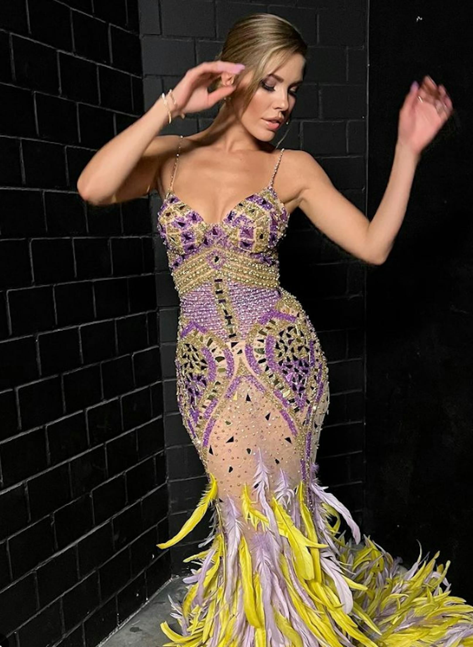 Victoria Swarovski in ihrer Traumrobe beim "Dancing Stars"-Finale.