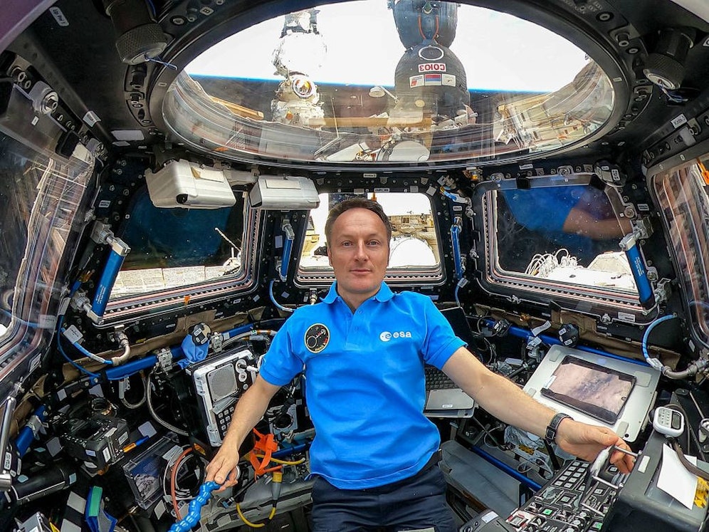 Astronaut Matthias Maurer konnte aus dem Weltall den Krieg in der Ukraine sehen. 