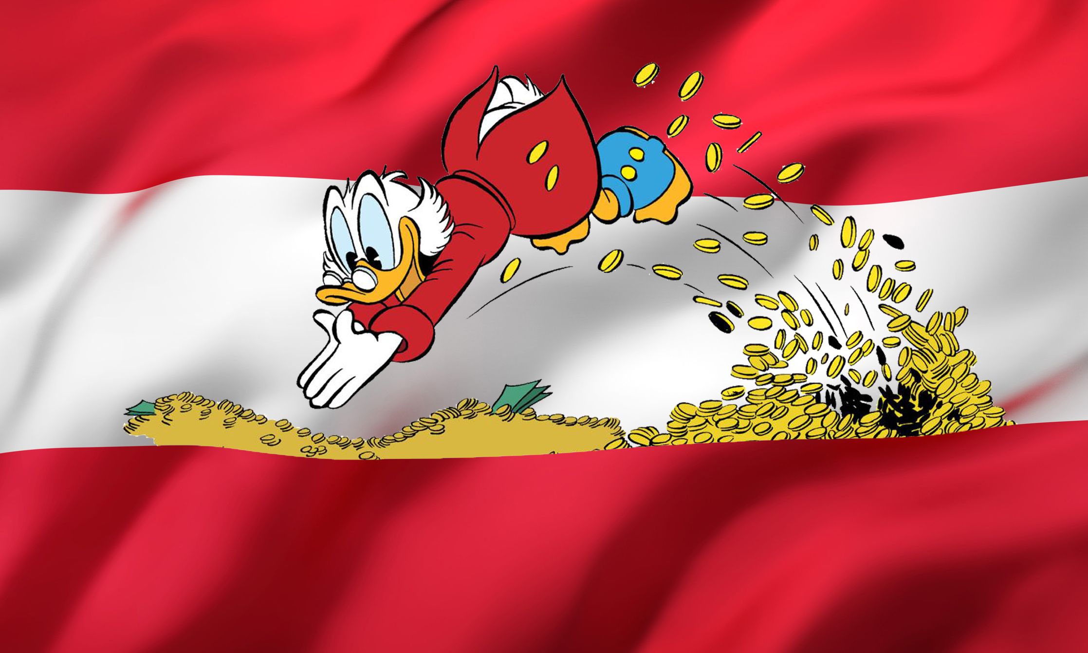 Stockerlplatz beim Abkassieren: Österreich auf Dagobert-Duck-Kurs