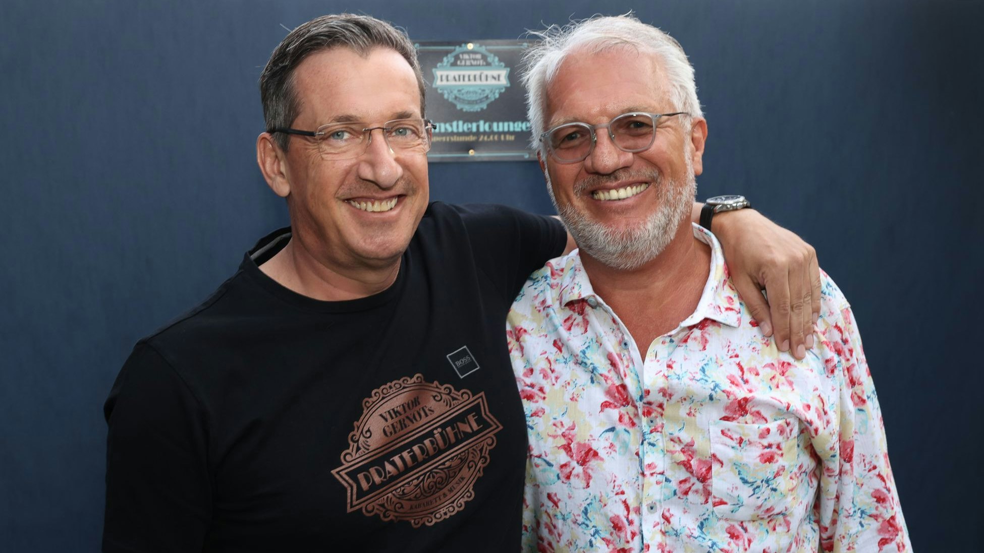 Viktor Gernot mit Geschäftsführer Harry Diem.