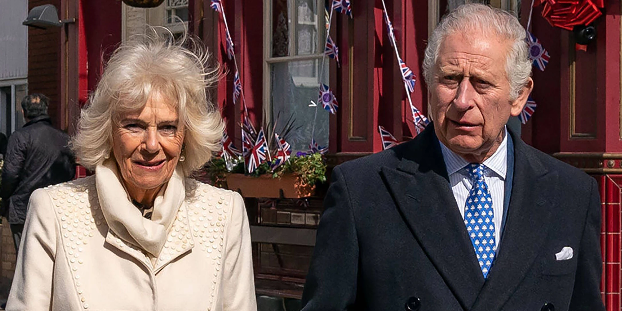 Die Royals am Set von "Eastenders".