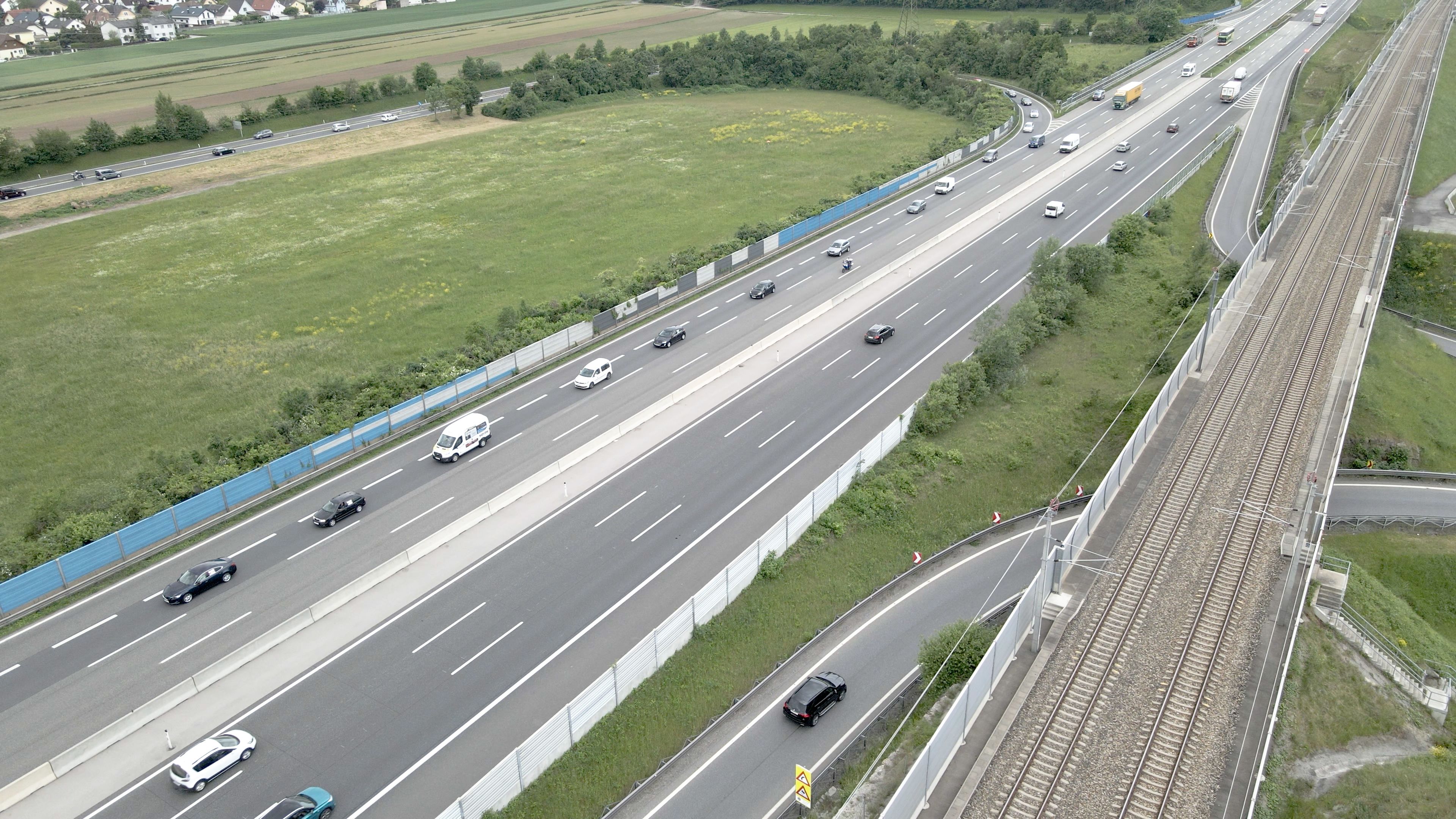 Die A1 bei St. Pölten.